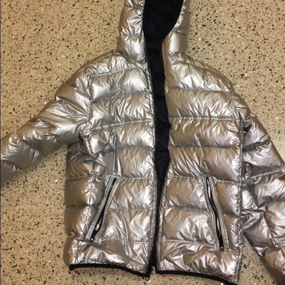 American Eagle Metallic Bubble Coat